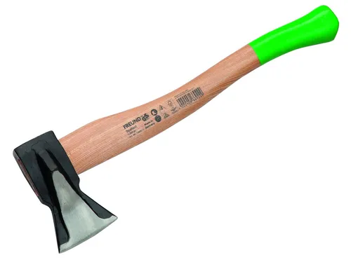 Freund Victoria Spaltaxt 66922 - Äxte mit 1.250 g, ideal zum Spalten von Holz, ausgestattet mit einem lackierten FSC-Kuhfußstiel von 50 cm und Schneidschutz für Sicherheit und Langlebigkeit.