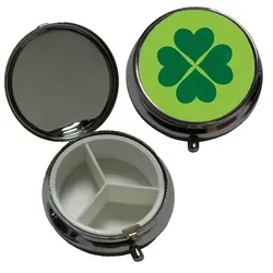 Pillendose Glück Kleeblatt