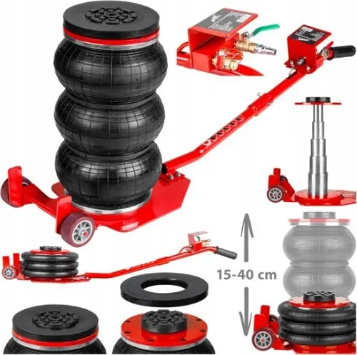 Pneumatischer Wagenheber 3,5T mit Langen Griff und Anti-Rutsch-Gummi