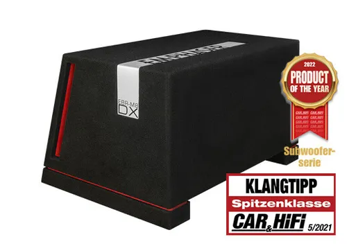 EMPHASER EBR-M8DX: 20 cm Subwoofer für druckvollen Bass im Auto - Car-HiFi-Lautsprecher mit hochperformantem 20 cm Woofer und robustem MDF Gehäuse für tiefen, satten Bass - ideal für jedes Fahrzeug.