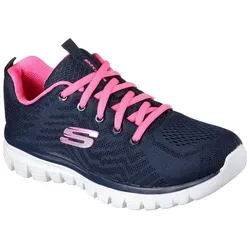 Skechers Graceful Get Connected Blau NVHP Größe EU 38 - Sneaker mit schnürbarem Design und atmungsaktivem Obermaterial. Der super weiche Memory Foam sorgt für ultimativen Tragekomfort - perfekt für den ganzen Tag!