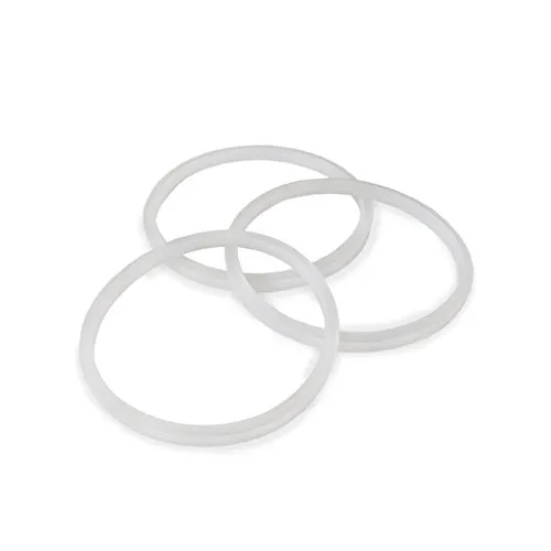 VERTES Silikon-Dichtungsring 3er Set - Küchengeräte-Zubehör für 3/5/7 L Wurstfüller, bietet langlebige und hygienische Abdichtung für optimale Wurstproduktion.