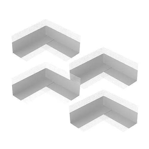 Isolbau Innenecke P2 Grau - 4 Stück - Wasserdichtes Eck-Dichtband für Sanitär, Dusche, Bad, Fliesen, Balkon Eckabdichtung Dichtecke Abdichtung für Innen- & Außenbereich