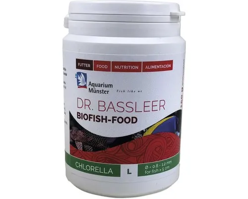 Aquariumfischfutter Aquarium Münster Dr. Bassleer fish Food CHLORELLA L 150 g