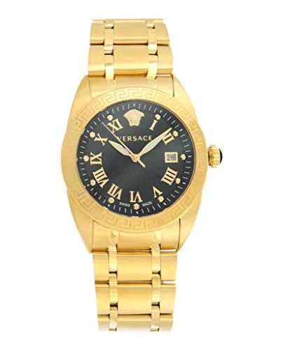Versace VFE160017 V-Sport II - Elegante Herren Armbanduhr - Armbanduhren, stilvolle schwarz-goldene Edelstahl Uhr mit sportlichem Design, ideal für den modebewussten Mann.