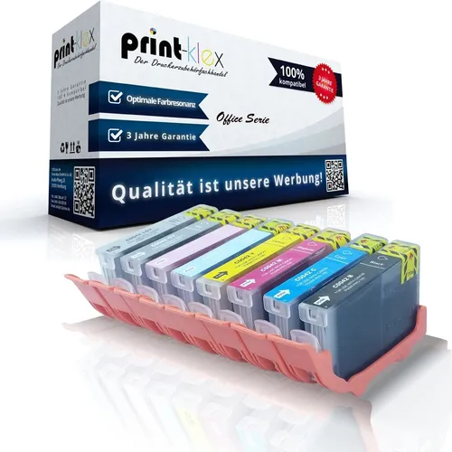 8x Recycelte Tintenpatronen für Canon Pixma-CLI42