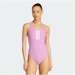 adidas Women's 3-Streifen V-Back Badeanzug Preloved Purple/White 36 - Badeanzug für Damen, eng anliegend mit 78 % recyceltem Polyamid und Elasthan für ultimativen Komfort und Bewegungsfreiheit im Wasser.