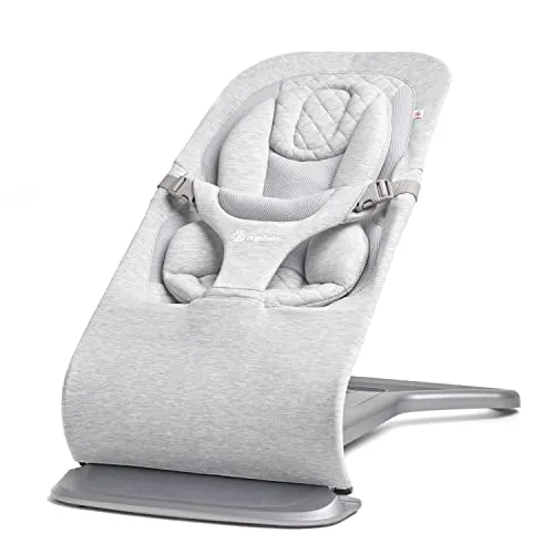 Ergobaby 3-in-1 Evolve Bouncer - Ergonomische Babywippe für Neugeborene bis Kleinkinder, mit natürlicher Schaukelbewegung und 3 höhenverstellbaren Positionen für maximalen Komfort.