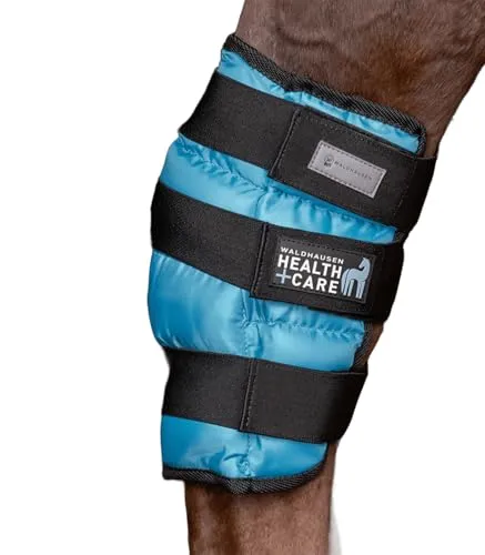 WALDHAUSEN Sprunggelenks Kühlgamasche Gel, WB, blau - Reiten - Effektive Kühlung für Sprunggelenke durch mehrere Kühlkammern, einfach mit Klettverschlüssen zu fixieren und ideal zur Regeneration nach dem Training.
