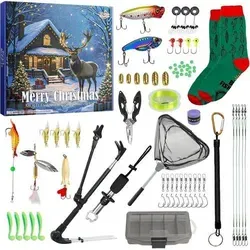 Adventskalender 2025 für Angler – 24 Tage voller Überraschungen - Entdecken Sie den Adventskalender 2025 für Angler mit 24 Überraschungen! Enthält hochwertiges Angelzubehör wie Angelleine, Haken und eine Zange. Perfekt für Fischer aller Erfahrungsstufen und eine ideale Geschenkidee!