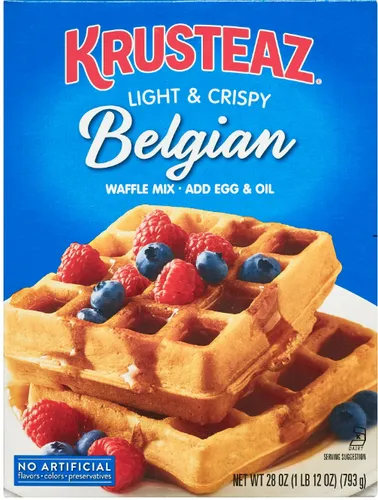 Backmischungen für Waffeln und Pfannkuchen von Krusteaz