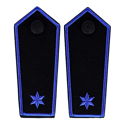 RescPol Schulterklappen 1 Stern blau + Paspel