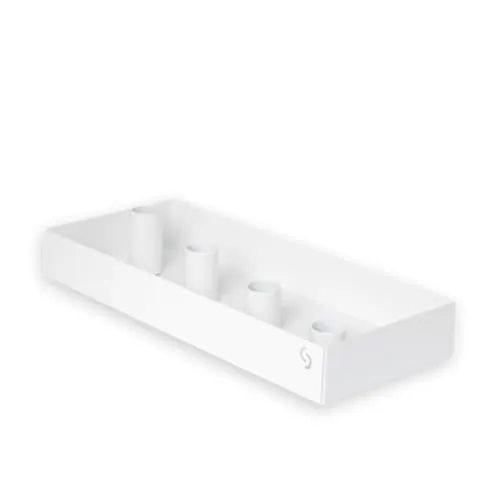 Storefactory Kerzenhalter SUND 4er (Weiß, 30x13x4cm)