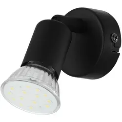 Eglo 1er LED Spot Buzz schwarz Ø 6 cm GU10