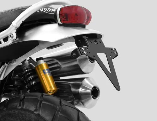 ZIEGER Kennzeichenhalter Classic für Triumph Scrambler 1200 XC - Hochwertiger Kennzeichenhalter für Triumph Scrambler 1200 XC, witterungsresistent und in sportlicher Optik. Keine TÜV-Eintragung nötig, einfache Montage ohne Verkleidungsänderungen.