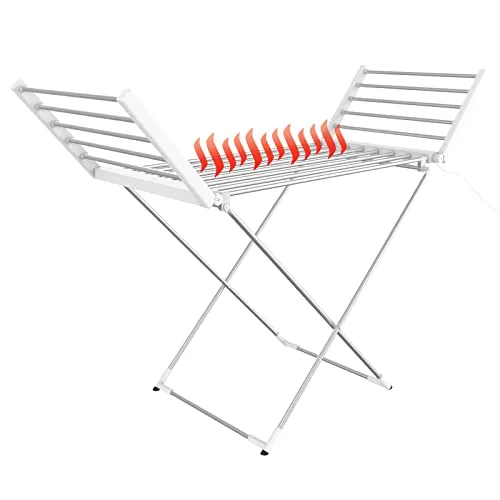 Todeco Elektrischer Wäschetrockner – Zusammenklappbar für drinnen