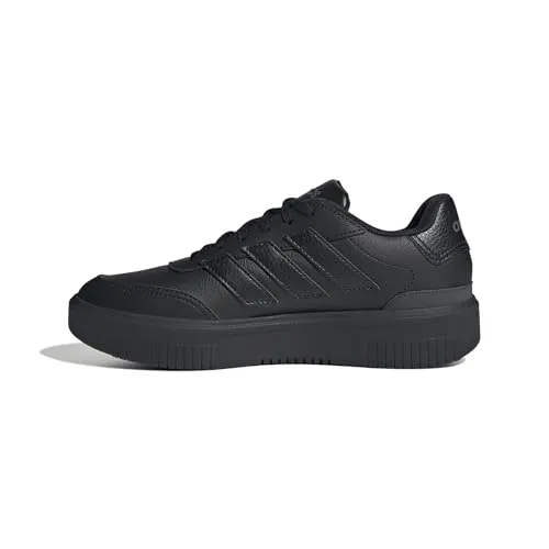 adidas Damen COURTBLOCK Shoes - Sneaker in core Black - Damen-Sneaker mit regulärer Passform, aus Synthetikleder, ideal für stylishen Komfort und Alltagseinsatz.