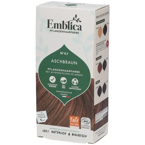 Emblica pflanzliche Haarfarbe 4.1 Aschbraun