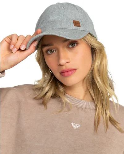 Roxy EXTRA INNINGS Kappe Damen - Heritage Heather - Stylische Baseball Cap mit J-Form und Leder-Logopatch, ideal für modebewusste Frauen. Einheitsgröße für optimalen Tragekomfort.