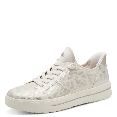 Jana Sneaker 8-23764-45 Leo H-Weite - Modischer Slip-On Sneaker im Leo-Design für jeden Tag. Veganes Material und breite Passform sorgen für optimalen Tragekomfort. Ideal für einen lässigen Look mit 4 cm Absatzhöhe.