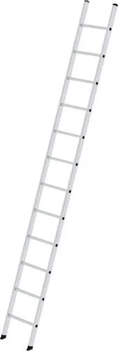 MUNK Aluminium-Anlegeleiter 12 Sprossen - TÜV-geprüfte Sicherheit - Leiter gemäß DIN EN 131, mit rutschsicheren Sprossen und 15 Jahren Qualitätsgarantie. Ideal für Profis und Heimwerker, Made in Germany.