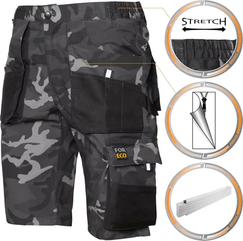 Arbeitsshorts FORECO-TS MOB SHORTS Camouflage M