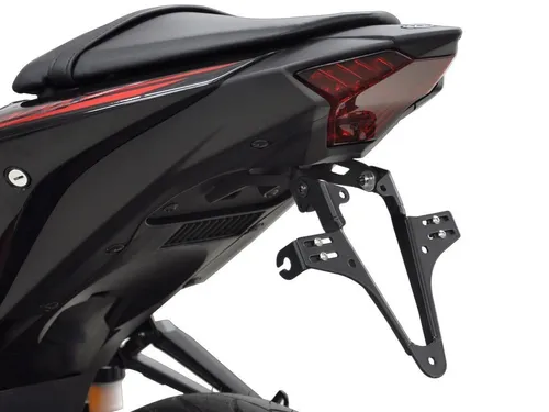 ZIEGER Kennzeichenhalter für Yamaha MT-03 (2016-2018) - Hochwertige Kennzeichenhalterung aus pulverbeschichtetem Metall, ideal für ein individuelles Styling deiner Yamaha MT-03. Inklusive Montagezubehör für eine einfache Installation.