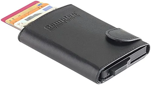 Semptec Urban Survival Technology Kartenetui mit Geldfach: RFID-Kartenetui im Kunstleder-Geldbeutel, Schutz für EC-Karten u.v.m (Kreditkartenetui mit Geldfach, Wallet, Sichere Bargeld)