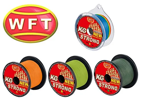 WFT Schnur KG Strong Orange 600m, ø 0,32mm - Angelschnüre, extrem abriebfest und ideal für Tiefseefischen und Big Game. Die WFT KG STRONG überzeugt mit 51kg Tragkraft und ist weltweit bewährt, selbst von Rekordhaltern genutzt!