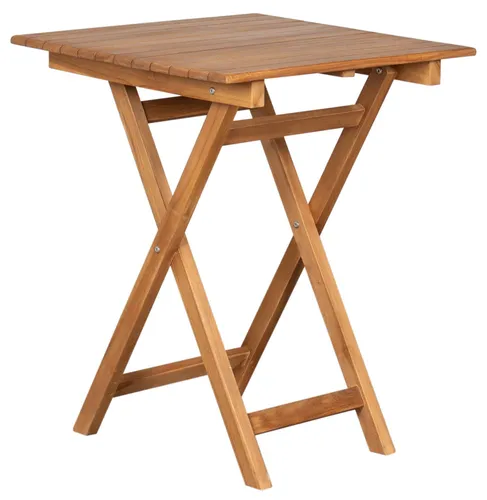 MR.DEKO Gartentisch Porton Teak 60x60cm – Hochwertiger Klapptisch für drinnen & draußen - Der MR.DEKO Gartentisch Porton aus wetterfestem Teakholz ist ideal für Balkon oder Terrasse. Klappbar, platzsparend und vielseitig einsetzbar, bietet er eine stilvolle Lösung für gesellige Stunden im Freien.