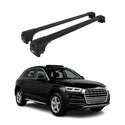 OMAC Dachträger für Audi Q5 FY (2017-2024) - Hochwertiger Aluminium-Dachträger, abnehmbar und wasserbeständig. Ideal für Fahrrad- und Skiträger, bietet vielseitige Transportmöglichkeiten für Ihre Abenteuer.