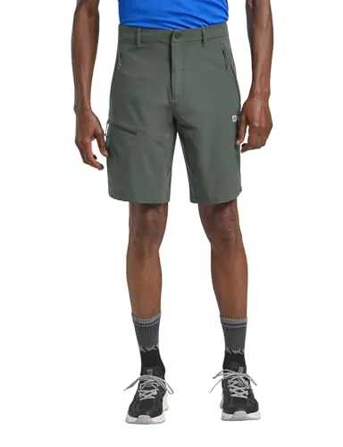 Jack Wolfskin Trekkinghose Pico Trial Short - atmungsaktive Wanderhose in Grün - Wanderhosen, kurz und wasserabweisend, ideal für aktive Outdoor-Abenteuer und Komfort bei jedem Wetter.