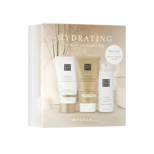 Produktbild Rituals Feuchtigkeitsspendendes Haarpflege-Set, 3-teilig mit Shampoo, Conditioner & Trockenshampoo