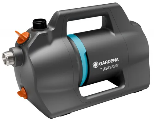 Gardena 09084-61 Gartenpumpe 5200 Silent - Leise Gartenpumpe 5200 Silent von GARDENA, ideal für die effiziente Bewässerung Ihres Gartens. Kompakt und leistungsstark, sorgt sie für eine zuverlässige Wasserförderung.