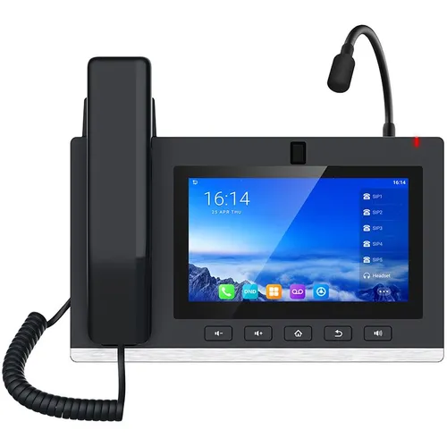 Fanvil A308i Android Console IP Phone - Festnetztelefon mit 7-Zoll Touchscreen, HD Videoanrufen und 20 SIP-Leitungen - ideal für effiziente Kommunikation in Unternehmen.