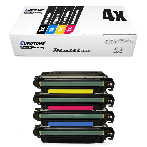 4x Toner f�r HP LaserJet Enterprise 700Ecolor MFP M 775 z plus, CE340A-43A CMYK