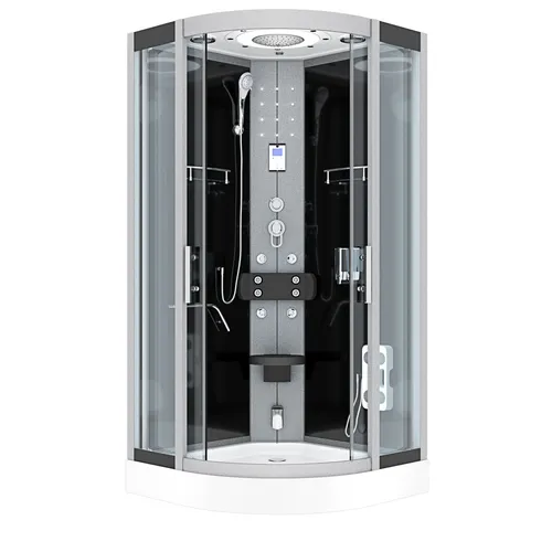 AcquaVapore Dampfdusche Dusche Duschkabine D58-13T2 Duschtempel Sauna 90x90 cm