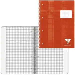 Clairefontaine Collegeblock 68226C, A4, Außenrand, 90 g/m², 80 Blatt, kariert