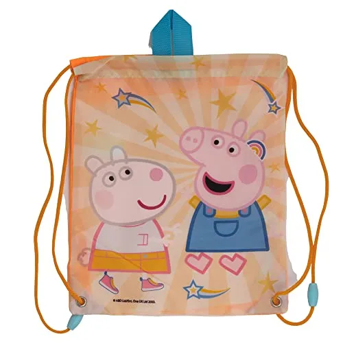 Tinisu Rucksack Peppa Pig Turnbeutel Kinder Sporttasche Schule Umhängetasche