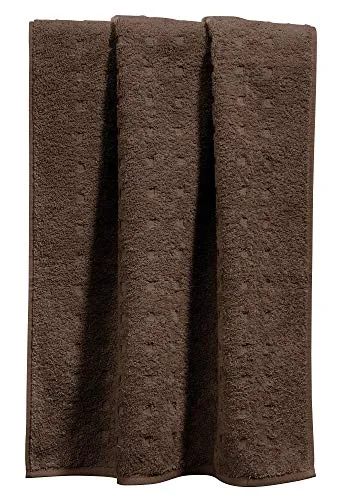 Möve Duschtuch Quadretti Walk-Frottier braun Größe 67x140 cm