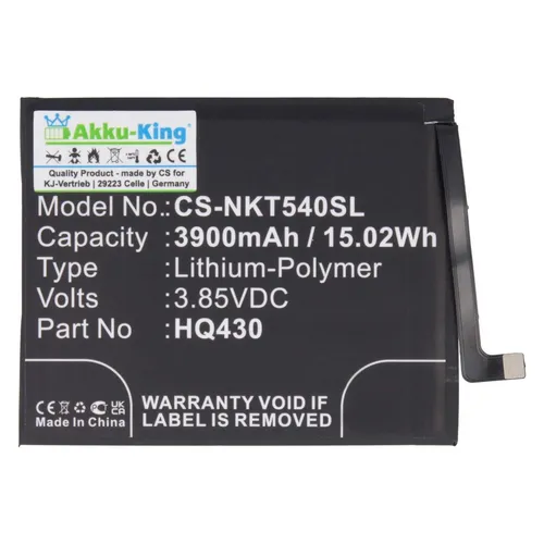 Akku für Nokia 3.4 5.4 / 5.4 2021 HMD 5.4 TA-1288 TA-1283 TA-1285 HQ430 3900mAh