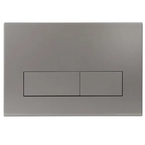 Mendorio WC Drückerplatte, kompatibel mit Geberit Sigma, UP300 & UP320 Serien Betätigungsplatten, mit Doppelspülung, ausgestattet mit Spülhebel-Set und Einbaurahmen (Dunkelgrau)