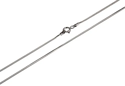 Silberketten Store Schlangenkette, achtkant 1,5mm - echt 925 Silber, Länge wählbar von 38-100cm