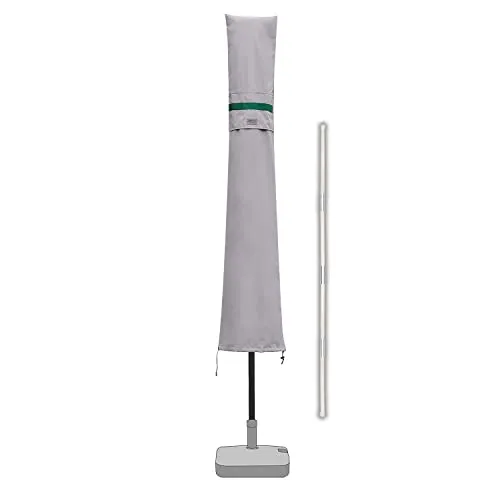 Sekey Sonnenschirm-Schutzhülle Schutzhülle Sonnenschirm Abdeckhaube Plane Ampelschirm L XL XXL XXXL, 190 x 30/50 cm für Ø 350 cm / 300 x 200 cm Marktschirm für Ø 350 cm Sonnenschirm