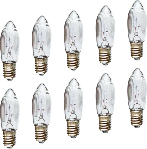 Stück Topkerze 15 V / 2,5 W f. AUSSEN - für 15 Brennstellen 10