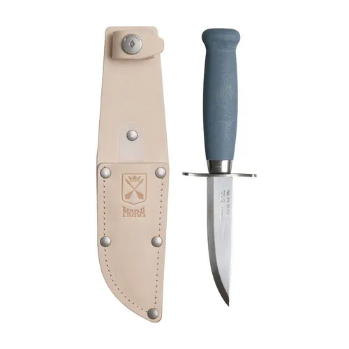 Morakniv Classic Scout 39 - Jagdmesser mit ergonomischem Griff - Feststehendes Messer mit rostbeständiger Edelstahlklinge und leichtem Birkenholzgriff. Inklusive Messerscheide, ideal für Outdoor-Aktivitäten.
