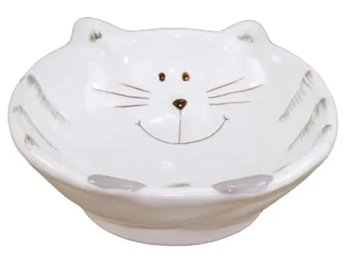 itsisa Deko Schale Katze 14x4 cm aus Keramik - Schalen, Dekoration Katzen, Keramikschale, moderner Deko Stil