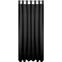 Bestlivings Dekoschal Ellen Schlaufen 140 cm x 175 cm Schwarz