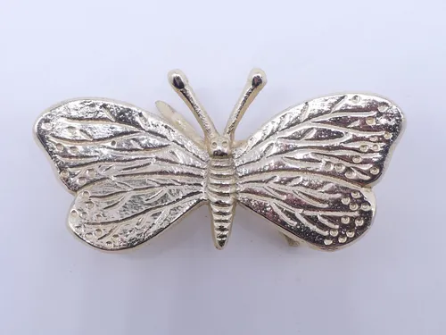 Dekofigur Figur Insekt Schmetterling Gold Metallfigur