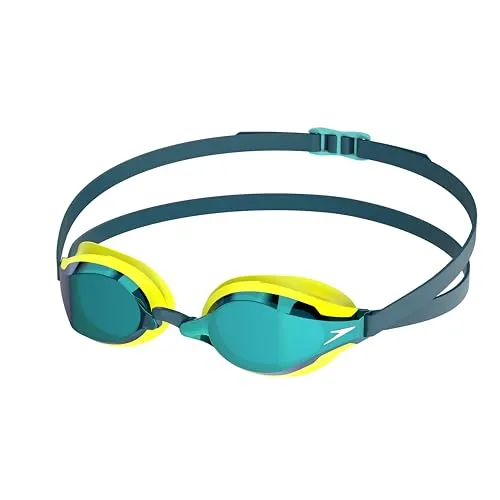 Speedo Fastskin Speedsocket 2 Schwimmbrille | Wettkampfbrille mit Anti-Beschlag - Schwimmbrille mit Spiegelgläsern für Blendschutz und 100 % UV-Schutz. Ideal für Wettkämpfe und das Schwimmen im Freien – bietet optimalen Komfort und sicheren Halt durch doppelte Silikon-Kopfband.